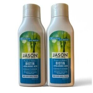 Pack of 2 Jason Conditioner Thicken & Restore Biotin + Hyaluronic Acid 16 oz NEW